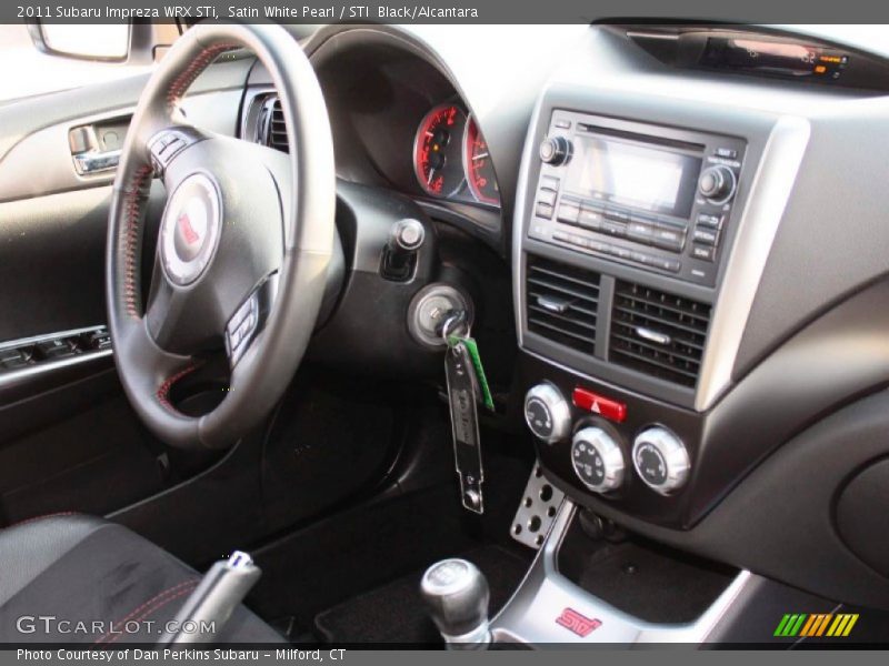 Satin White Pearl / STI  Black/Alcantara 2011 Subaru Impreza WRX STi