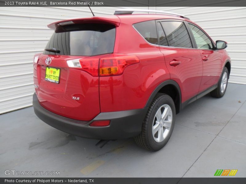 Barcelona Red Metallic / Black 2013 Toyota RAV4 XLE