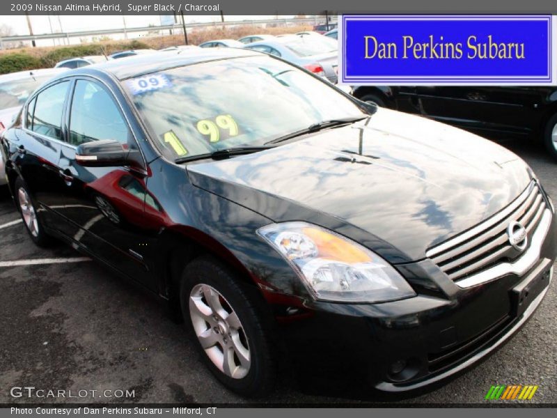 Super Black / Charcoal 2009 Nissan Altima Hybrid