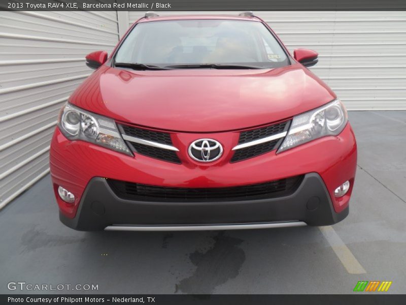 Barcelona Red Metallic / Black 2013 Toyota RAV4 XLE