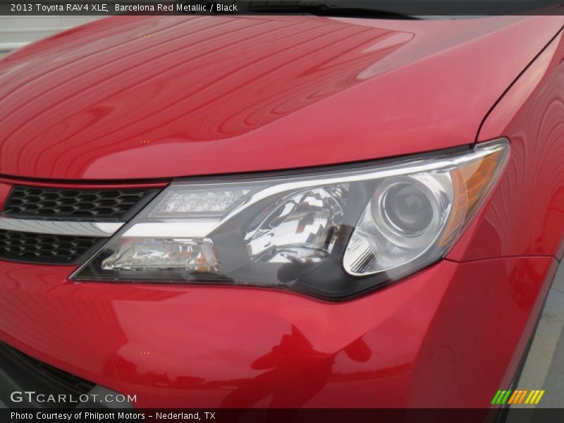 Barcelona Red Metallic / Black 2013 Toyota RAV4 XLE