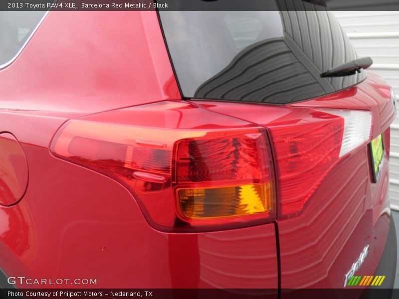 Barcelona Red Metallic / Black 2013 Toyota RAV4 XLE