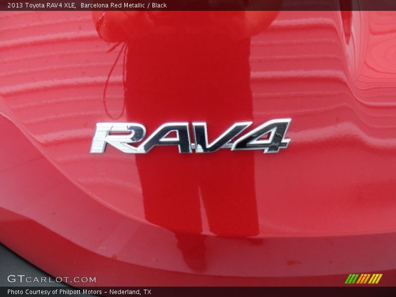 Barcelona Red Metallic / Black 2013 Toyota RAV4 XLE