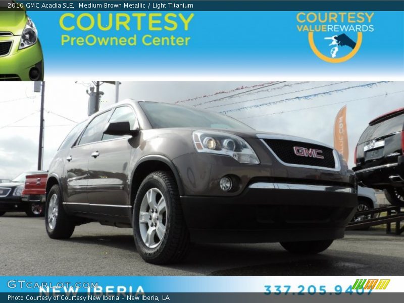 Medium Brown Metallic / Light Titanium 2010 GMC Acadia SLE