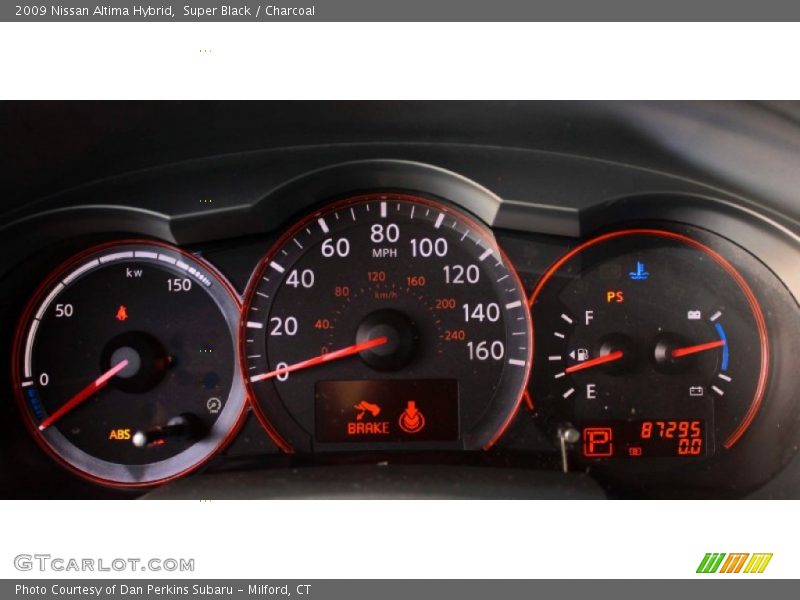 Super Black / Charcoal 2009 Nissan Altima Hybrid