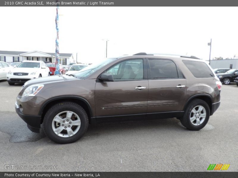 Medium Brown Metallic / Light Titanium 2010 GMC Acadia SLE