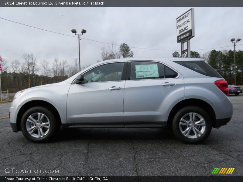 Silver Ice Metallic / Jet Black 2014 Chevrolet Equinox LS