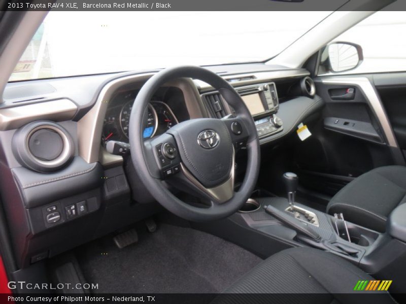 Barcelona Red Metallic / Black 2013 Toyota RAV4 XLE