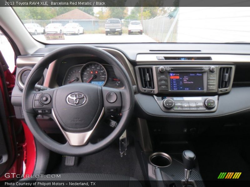 Barcelona Red Metallic / Black 2013 Toyota RAV4 XLE