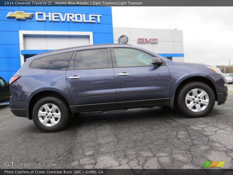 Atlantis Blue Metallic / Dark Titanium/Light Titanium 2014 Chevrolet Traverse LS