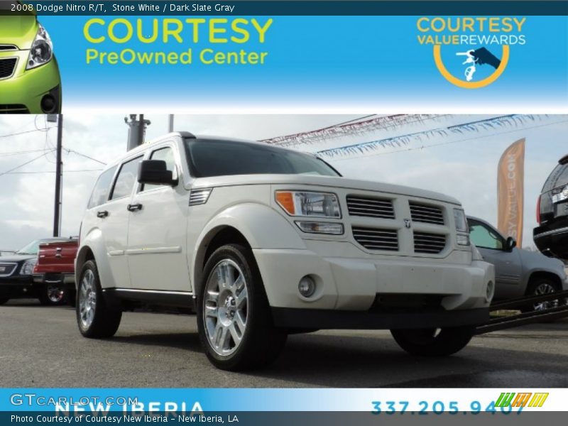Stone White / Dark Slate Gray 2008 Dodge Nitro R/T