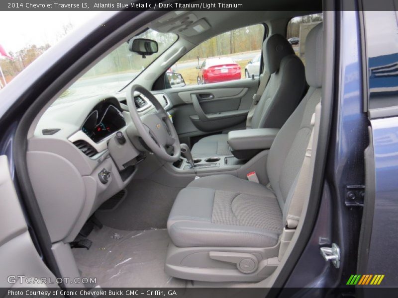 Atlantis Blue Metallic / Dark Titanium/Light Titanium 2014 Chevrolet Traverse LS