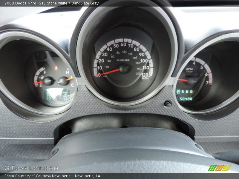 Stone White / Dark Slate Gray 2008 Dodge Nitro R/T