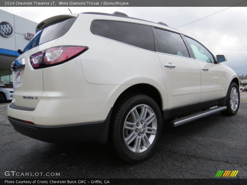 White Diamond Tricoat / Ebony/Mojave 2014 Chevrolet Traverse LT