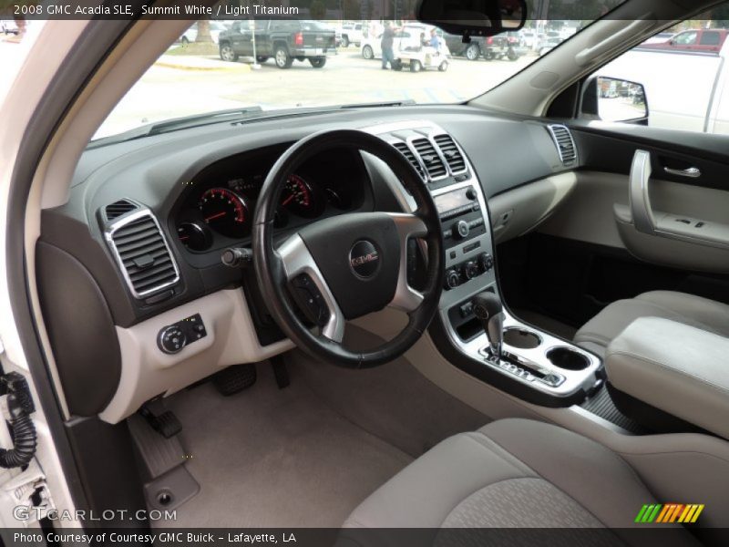 Summit White / Light Titanium 2008 GMC Acadia SLE