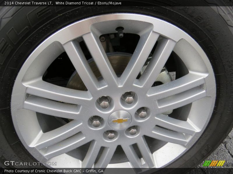 White Diamond Tricoat / Ebony/Mojave 2014 Chevrolet Traverse LT