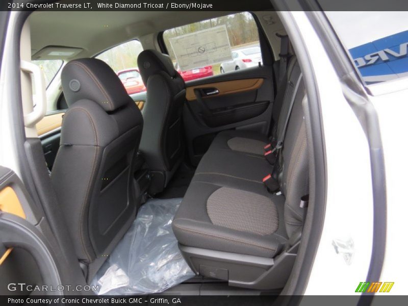 White Diamond Tricoat / Ebony/Mojave 2014 Chevrolet Traverse LT