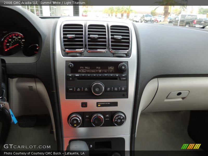 Summit White / Light Titanium 2008 GMC Acadia SLE