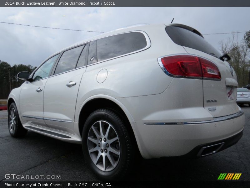 White Diamond Tricoat / Cocoa 2014 Buick Enclave Leather