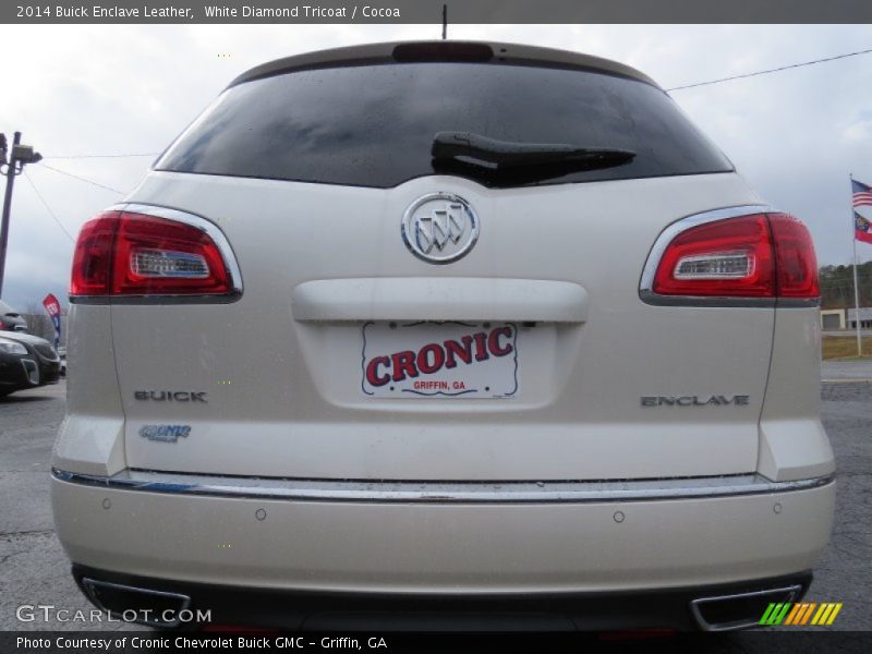 White Diamond Tricoat / Cocoa 2014 Buick Enclave Leather