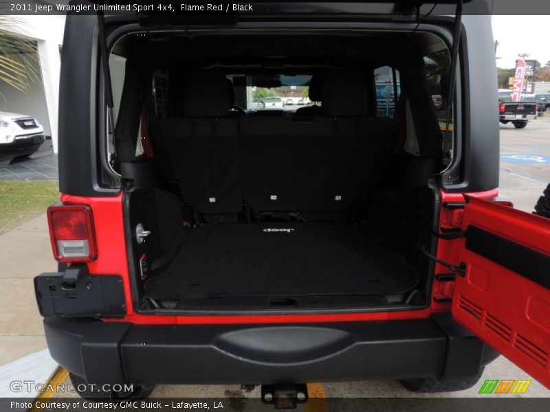 Flame Red / Black 2011 Jeep Wrangler Unlimited Sport 4x4