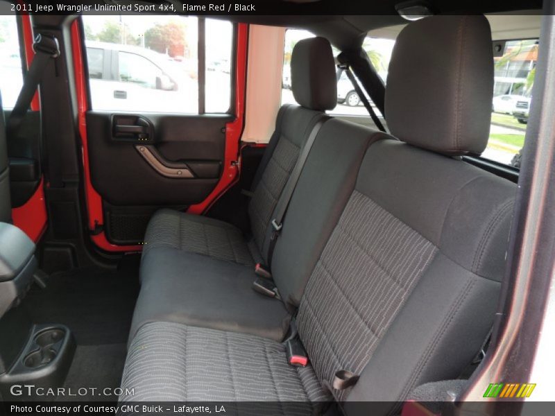 Flame Red / Black 2011 Jeep Wrangler Unlimited Sport 4x4
