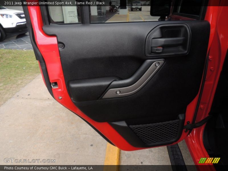 Flame Red / Black 2011 Jeep Wrangler Unlimited Sport 4x4