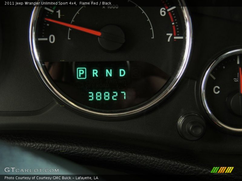 Flame Red / Black 2011 Jeep Wrangler Unlimited Sport 4x4