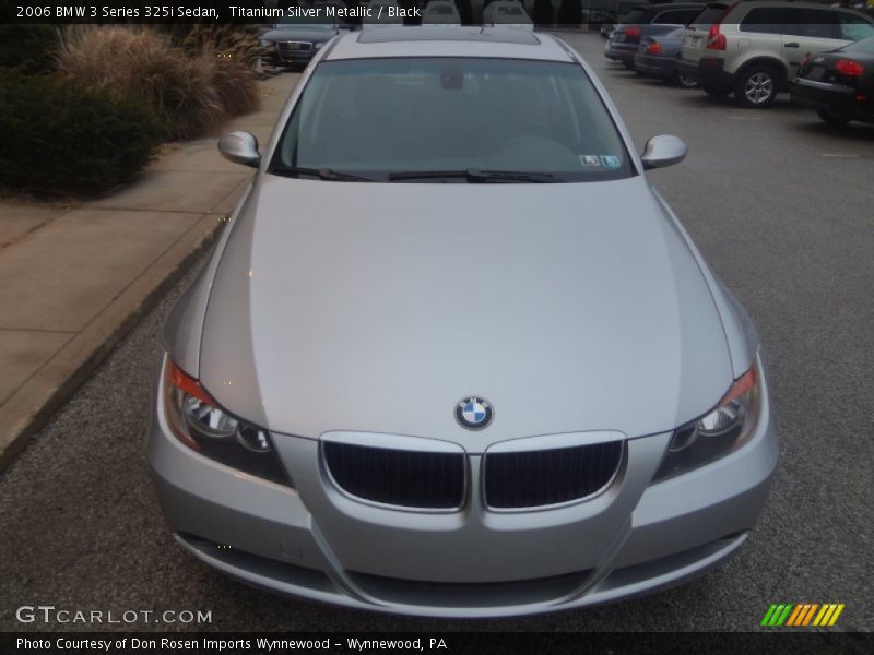 Titanium Silver Metallic / Black 2006 BMW 3 Series 325i Sedan