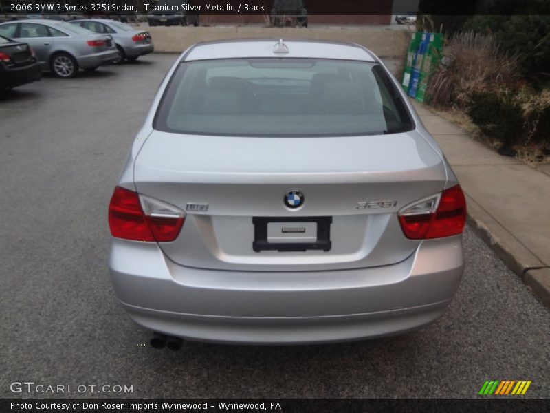 Titanium Silver Metallic / Black 2006 BMW 3 Series 325i Sedan
