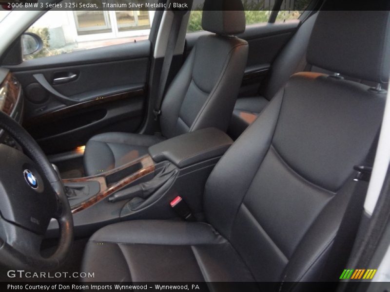 Titanium Silver Metallic / Black 2006 BMW 3 Series 325i Sedan