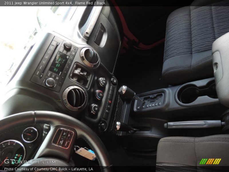Flame Red / Black 2011 Jeep Wrangler Unlimited Sport 4x4