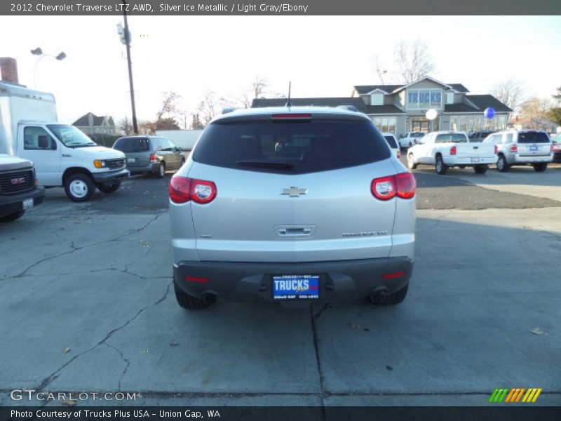 Silver Ice Metallic / Light Gray/Ebony 2012 Chevrolet Traverse LTZ AWD