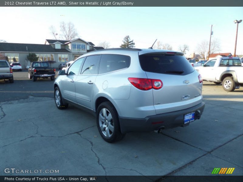 Silver Ice Metallic / Light Gray/Ebony 2012 Chevrolet Traverse LTZ AWD