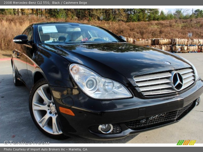 Black / Cashmere Beige 2008 Mercedes-Benz CLS 550