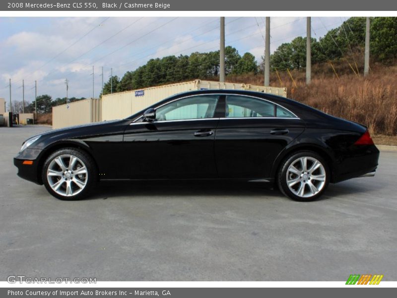 Black / Cashmere Beige 2008 Mercedes-Benz CLS 550