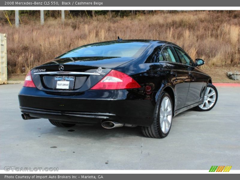 Black / Cashmere Beige 2008 Mercedes-Benz CLS 550