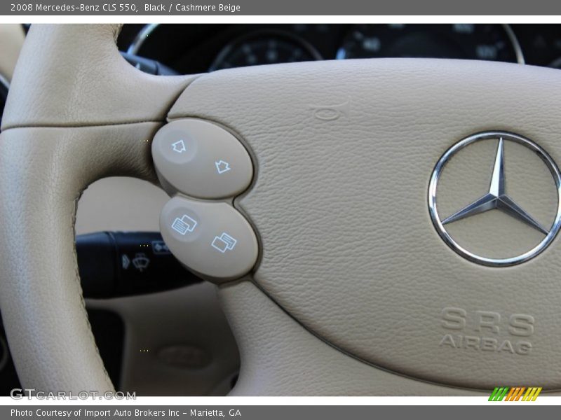Black / Cashmere Beige 2008 Mercedes-Benz CLS 550