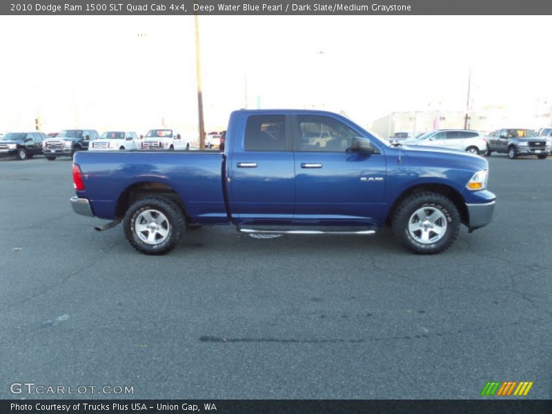 Deep Water Blue Pearl / Dark Slate/Medium Graystone 2010 Dodge Ram 1500 SLT Quad Cab 4x4