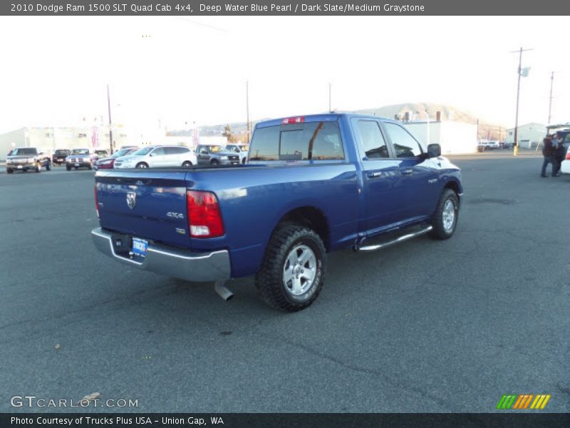 Deep Water Blue Pearl / Dark Slate/Medium Graystone 2010 Dodge Ram 1500 SLT Quad Cab 4x4