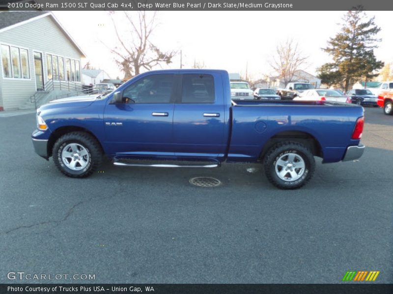 Deep Water Blue Pearl / Dark Slate/Medium Graystone 2010 Dodge Ram 1500 SLT Quad Cab 4x4