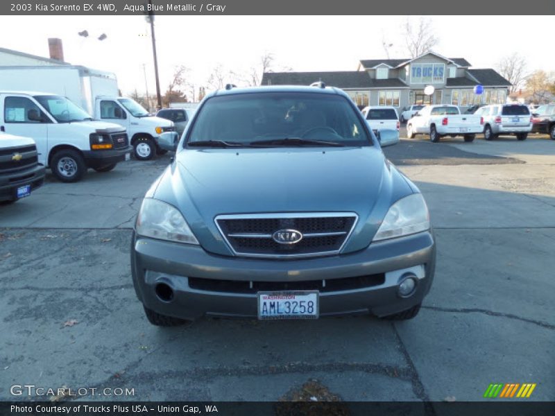 Aqua Blue Metallic / Gray 2003 Kia Sorento EX 4WD