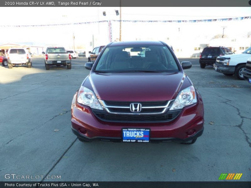 Tango Red Pearl / Gray 2010 Honda CR-V LX AWD