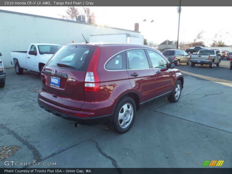 Tango Red Pearl / Gray 2010 Honda CR-V LX AWD