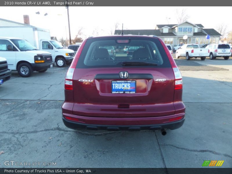 Tango Red Pearl / Gray 2010 Honda CR-V LX AWD