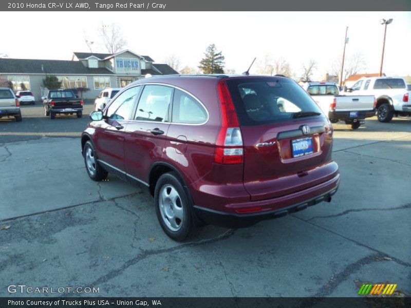 Tango Red Pearl / Gray 2010 Honda CR-V LX AWD
