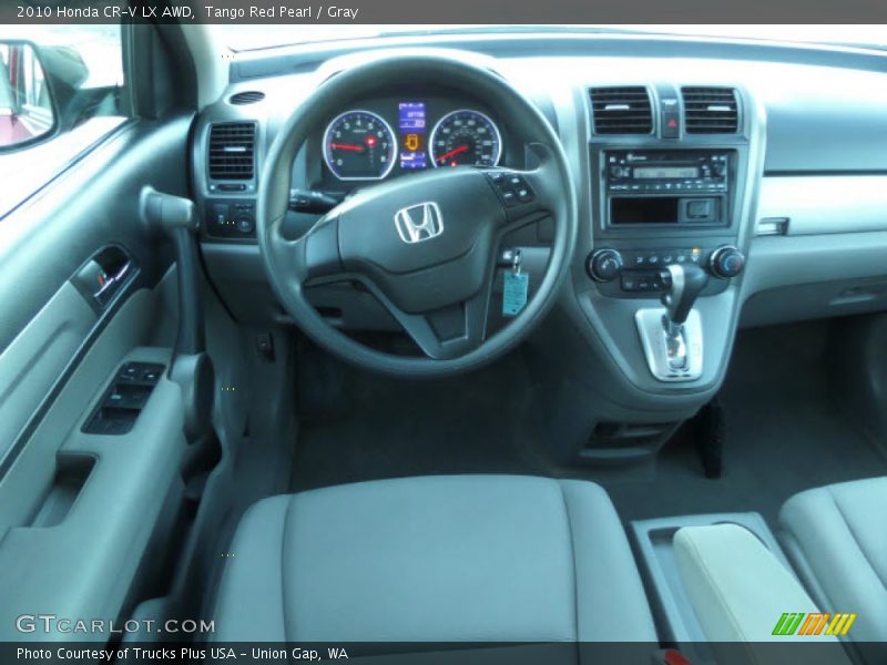 Tango Red Pearl / Gray 2010 Honda CR-V LX AWD