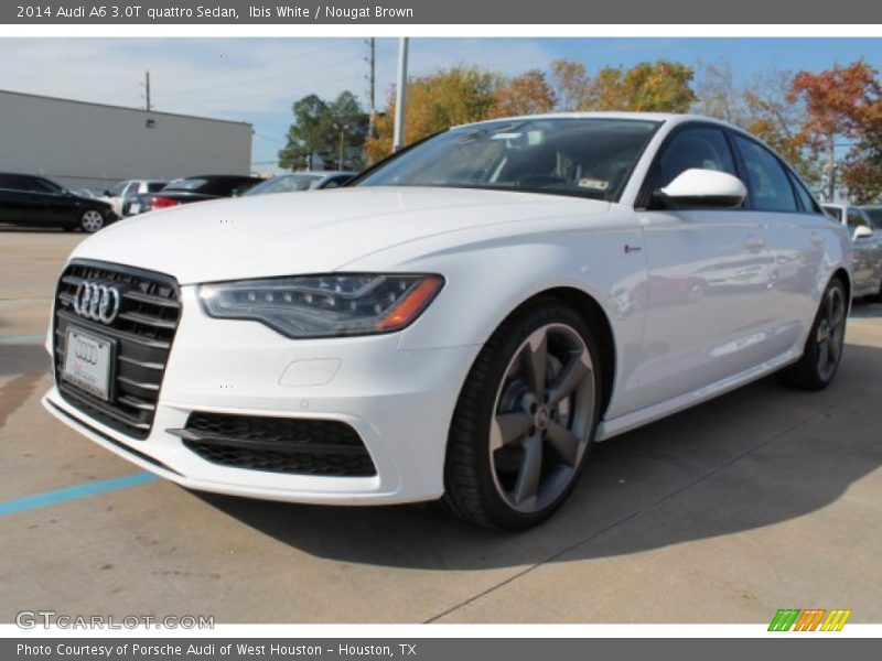 Ibis White / Nougat Brown 2014 Audi A6 3.0T quattro Sedan