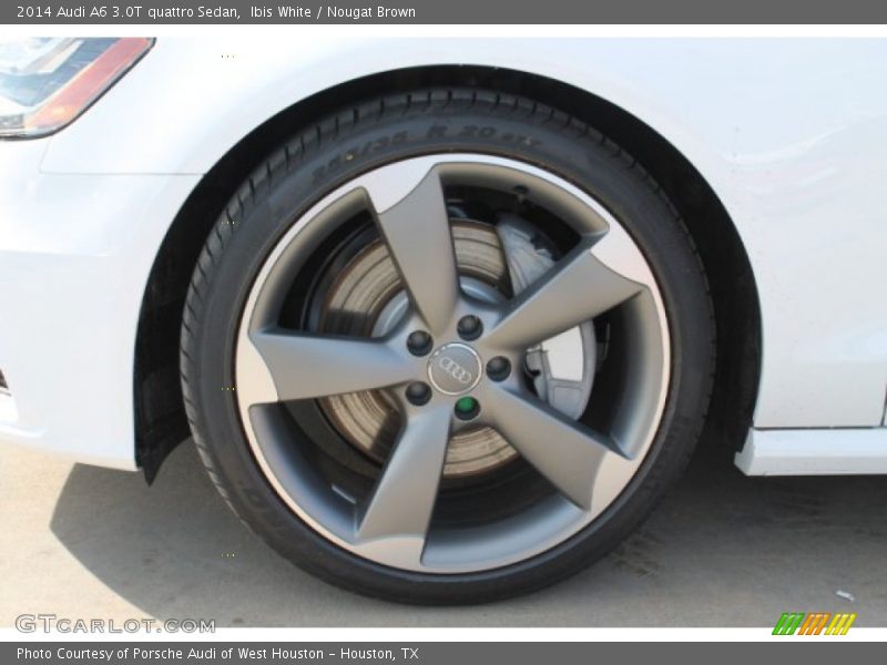 Ibis White / Nougat Brown 2014 Audi A6 3.0T quattro Sedan