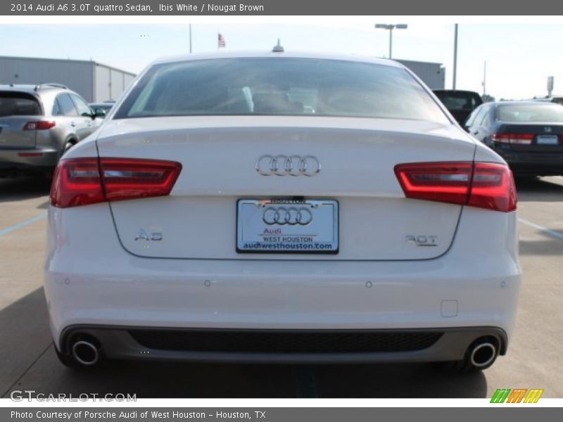 Ibis White / Nougat Brown 2014 Audi A6 3.0T quattro Sedan